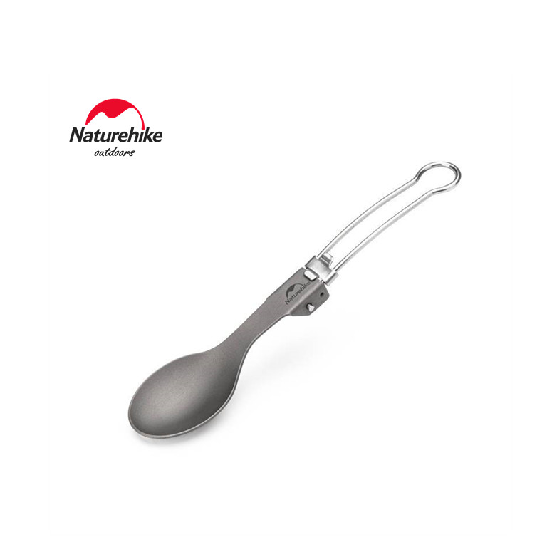 Naturehike bộ đồ ăn tiện dụng bằng hợp kim titan ngoài trời muỗng ăn du lịch nĩa