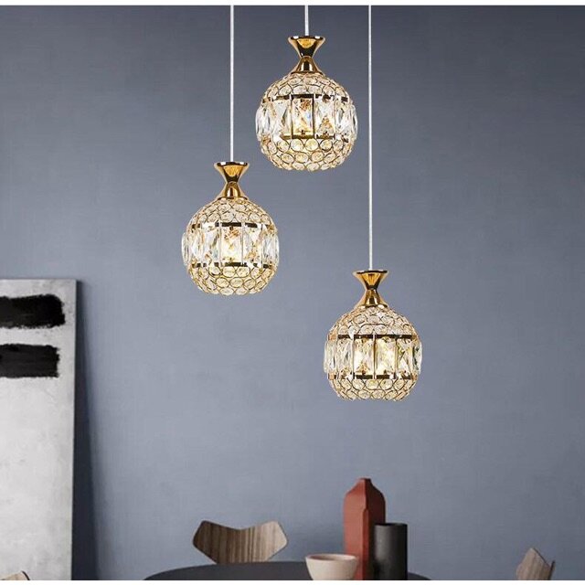 Bộ đèn thả monsky kairi pha lê sang trọng - kèm bóng led chuyên dụng