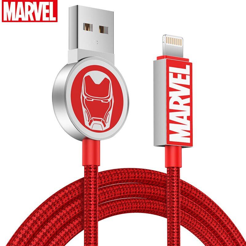 Marvel Iron Man Đội Trưởng Mỹ Cáp USB cho nhanh chóng sạc cáp sạc cho Loại C Dây USB Dây cáp silicon