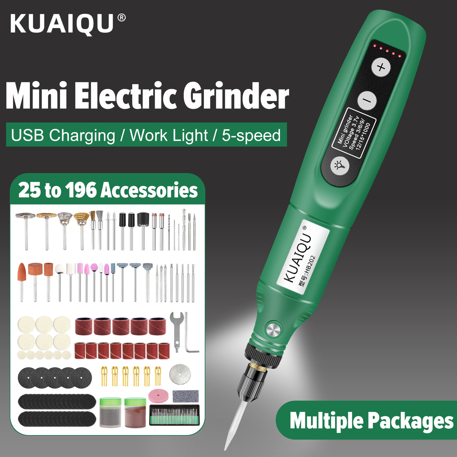 11.11 Chiếc/Bộ Cái/bộ Mài Điện Mini 18V Với Nhiều Đầu Xe Và Bàn Chải Dây Thép Khác Nhau Để Đánh Bóng 100 Chiếc/Bộ