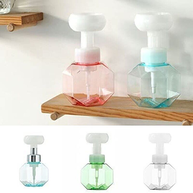 Bình bơm tạo bọt 300ml bình rỗng bơm lại dầu gội sữa tắm xà phòng rửa tay bình bơm tạo bọt nhấn trong suốt
