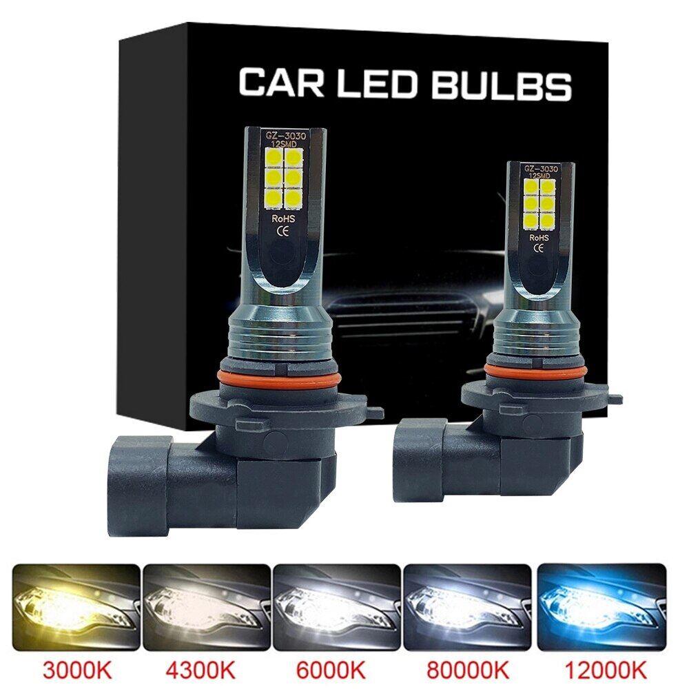 2Pcs 9005 HB3 LED H4 H7 H11 H8 H9 H16JP H1 H3 Car Fog Light Bulbs Auto Driving Headlamp Lamps 6500K 12V 24V LED Car Headlights