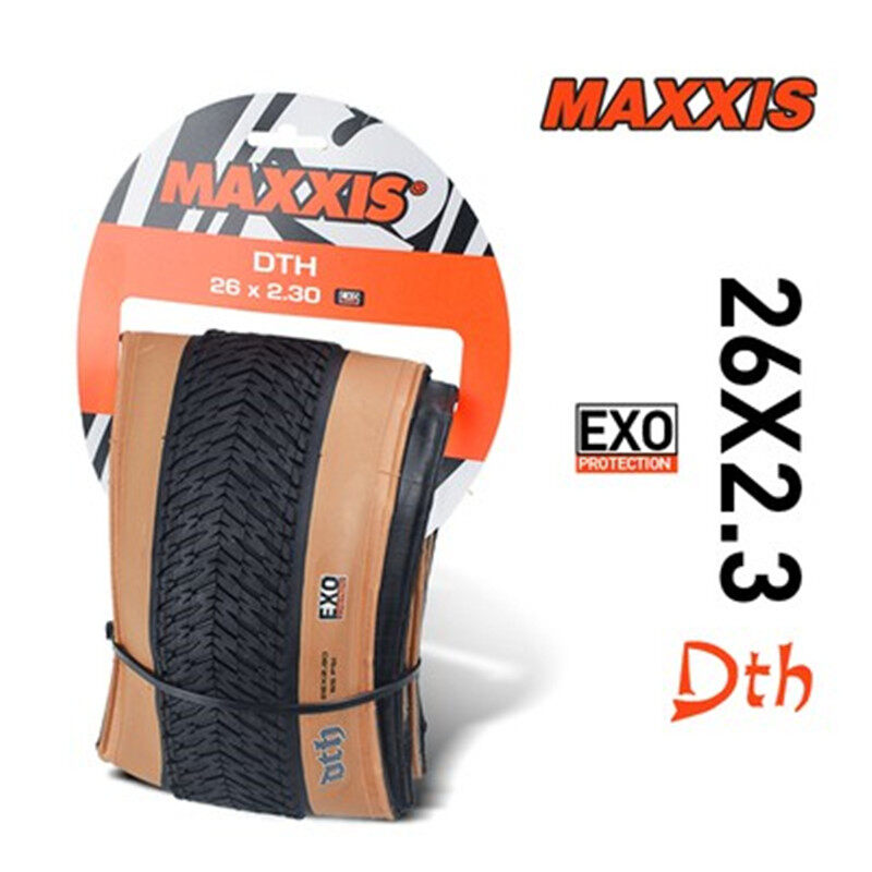 Maxxis Dth 26 R Etroสีเบจจักรยานยาง26*2.15/2.3 Mtbจักรยานขับขี่บนถนนยางคงที่เกียร์เบาขี่จักรยานDthพับ/ไม่มีพับยาง