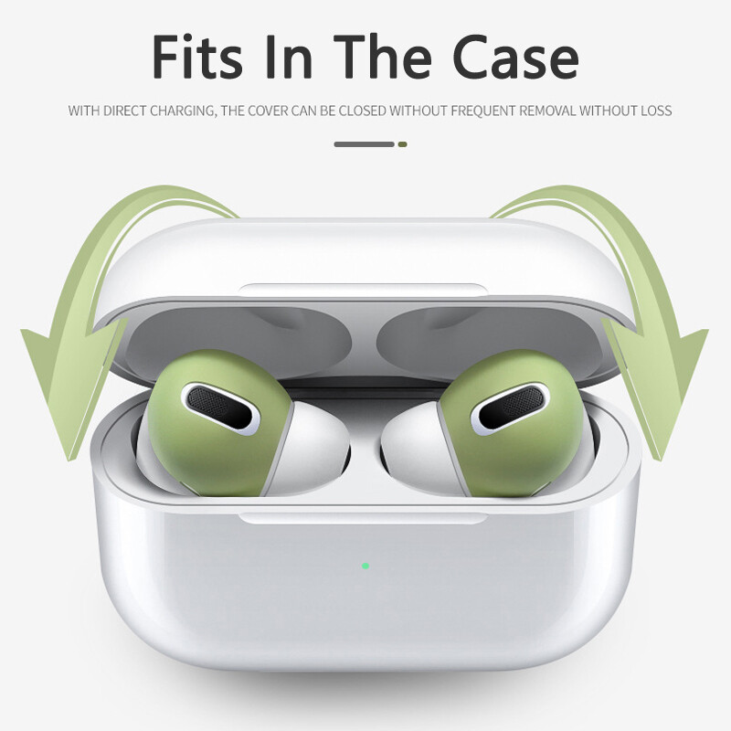 Miếng Bảo Vệ Tai Nghe Bằng Silicon Miếng Đệm Tai Nghe Thay Thế Chống Trượt Tương Thích Với AirPods Pro