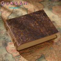 โน๊ตบุ๊คที่ทำด้วยมือปกหนังวารสารย้อนยุคไดอารี่ S Ketchbook ครูนักเรียนของขวัญที่ว่างเปล่ากระดาษคราฟท์หนังสือต้นฉบับ400หน้า
