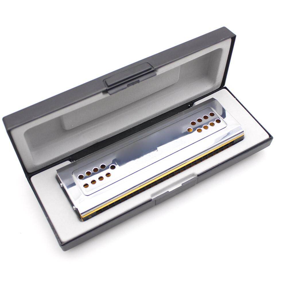 Kèn harmonica tremolo 2 trong 1 swan cơ quan miệng dural key of c & g 24 dụng cụ gió sậy hai lỗ có hộp độn khăn lau