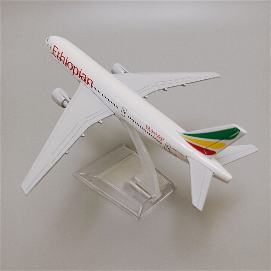 Mô hình máy bay air ethiopian cargo airways boeing 777 b777 airlines 16cm mô hình máy bay đúc hợp kim kim loại đồ chơi máy bay