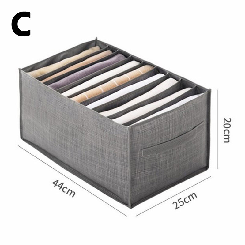 Shicheng 1 hộp chia ngăn hộp đựng đồ quần jean xếp đồ tủ quần áo gấp được ngăn không dệt ngăn chia ngăn kéo quần áo quần áo áo ngực
