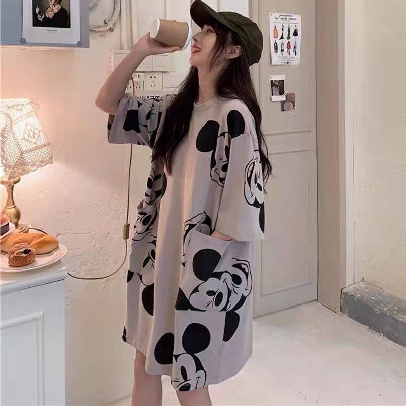 Váy bà bầu áo thun bà bầu hàn quốc váy bà bầu váy ngoại cỡ đồ ngủ nữ váy rộng váy bà bầu cho phụ nữ đang giảm giá