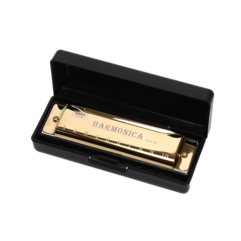 Kèn harmonica 10 lỗ câu đố đàn organ miệng nhạc cụ quà tặng chơi dạy học cho người mới bắt đầu kèn harmonica nhựa lõi đồng