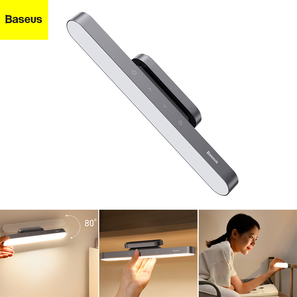 Baseus đèn đọc sách treo tường thanh đèn điều khiển cảm ứng điều chỉnh độ sáng vô cấp không dây w/đèn led cầm tay gắn từ tính/có thể sạc lại, để đọc sách/tủ quần áo/tủ/gương trang điểm/đầu giường