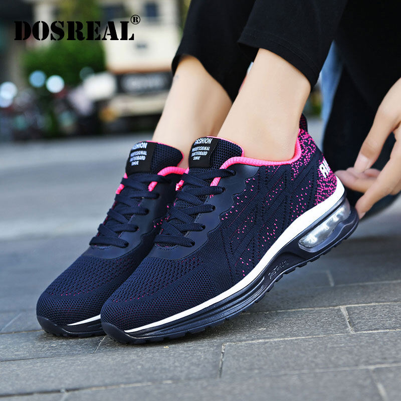 DOSREAL Platform Women Shoes Big Size 35-42 Sneakers For Women Korean Style Breathable Lace Up Casual Running Shoes For Women ราคา 562 บาท*ส่งฟรี