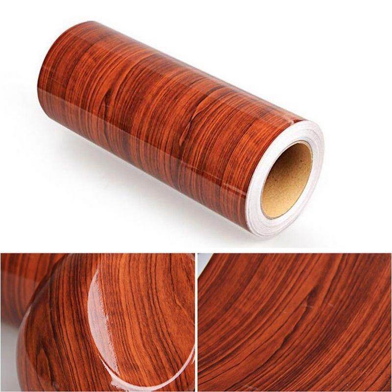Cao 1 M Bóng Vân gỗ Nội Thất Ô Tô DIY Vinyl Dán Decal Màng bọc