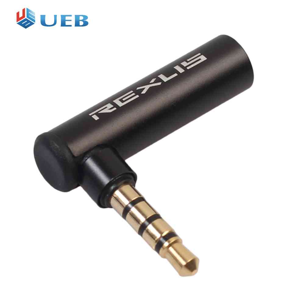 90 Degree Right Angled 3.5mm Male to Female Adapter Connector Stereo Plug ราคา 23 บาท*ส่งฟรี