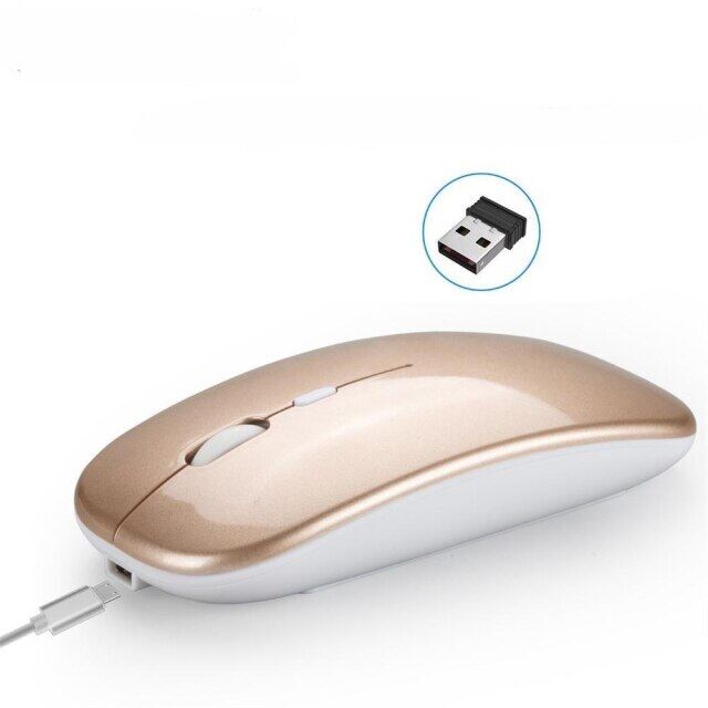 Chuột không dây chuột có thể sạc lại chuột không tiếng ồn chuột wifi chuột usb cho máy tính để bàn phụ kiện chuột tiện dụng