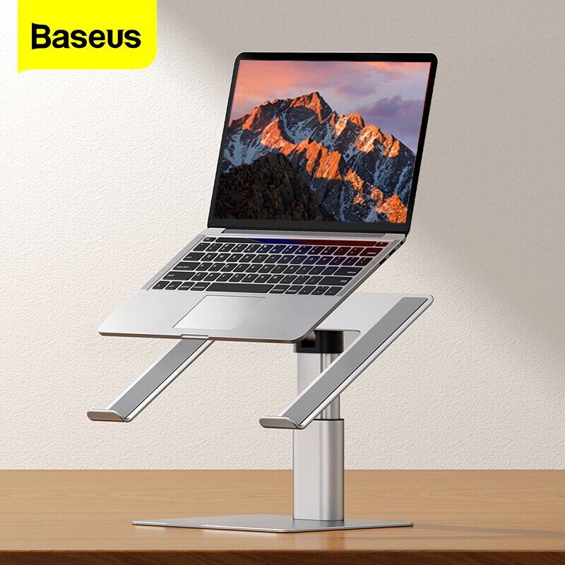  Baseus kim loại có thể điều chỉnh Đế máy tính xách tay Máy tính xách tay Hỗ trợ cho Macbook Pro Air iPad Máy tính bảng Giá đỡ máy tính để bàn Giá đỡ máy tính xách tay bằng nhôm 