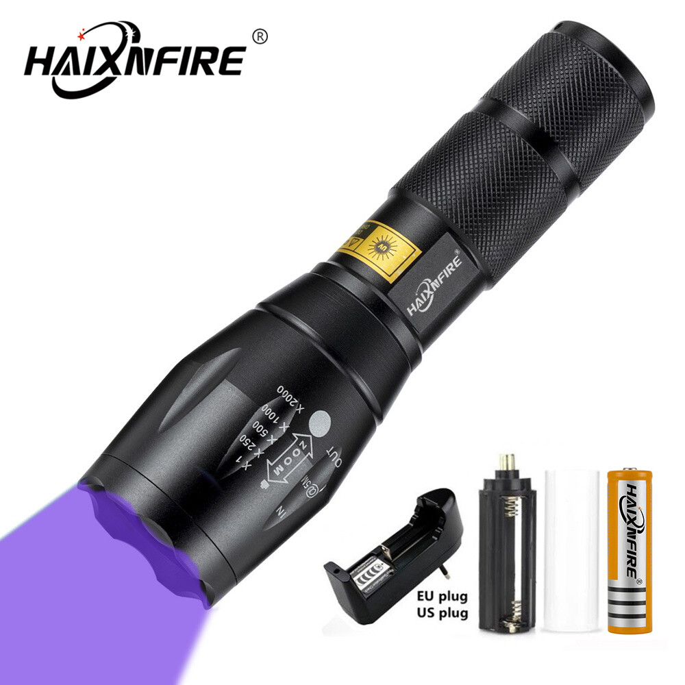 Haixnfire Đèn Pin Led UV G700 Dụng Cụ Kiểm Tra Đánh Dấu Vết Bẩn Vật Nuôi Chó Mèo Vô Hình Có Thể Phóng To Tia Cực Tím 365nm