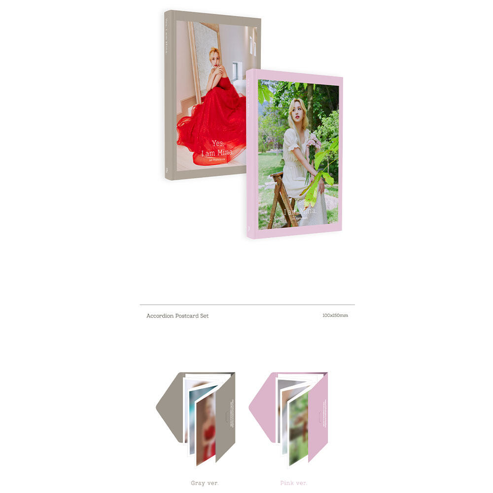 Yes,I am Mina 〜Gray ver〜 TWICE Yes I Am Mina. Gray ver. Mina Photo Book and Photo Card Post