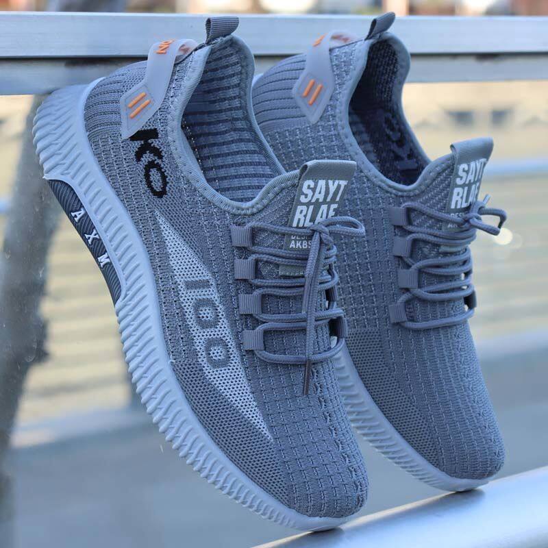 Men's Shoes 2022 Spring And Summer New Breathable Mesh Casual Sports Shoes Soft Bottom Non-Slip Sneakers Male Walking Shoes