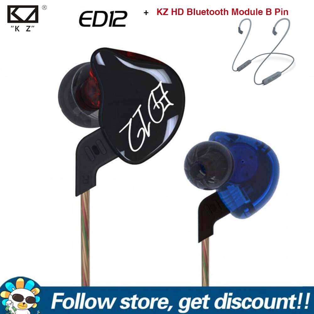 Tai nghe kz ed12 1dd dynamic tai nghe âm thanh tai nghe nhét tai thoải mái tai nghe nhạc thể thao âm trầm cách ly tiếng ồn hifi tai nghe điện thoại di động mp3 mp4 thông dụng 3.5mm thêm mô-đun bluetooth 5.0 nâng cấp kz cho kz zs10 edc zstx es3