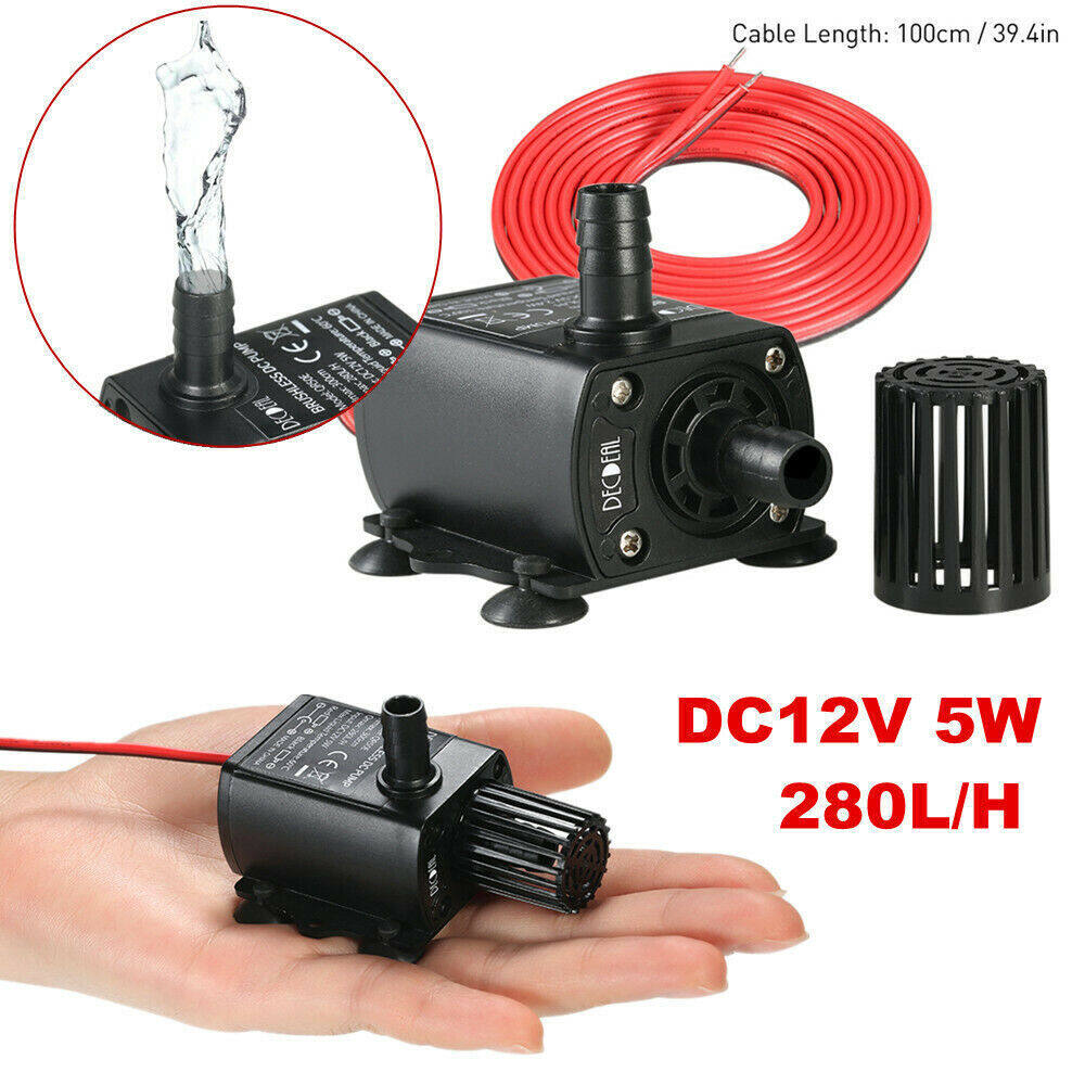 Máy bơm 12v 5w nước hồ cá cho dc chìm không chổi than