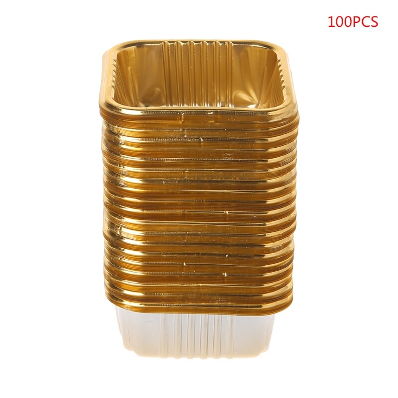 Khay bánh trung thu vuông 50g 100g hộp đựng bánh trung thu 100 cái