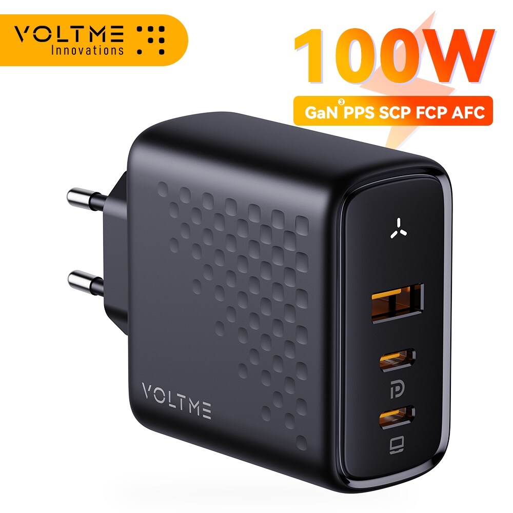 VOLTME ที่ชาร์จ Super GaNIII 100วัตต์2USB C USB 3 In 1ชาร์จเร็ว4.0 PD3.1สำหรับ iPhone 13/12 Pro Max Xiaomi 12 Pro ราคา  1,836 บาท*ส่งฟรี