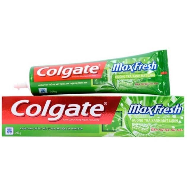 [Hcm]Kem Đánh Răng Trà Xanh Thơm Mát Colgate Max Fresh 200G