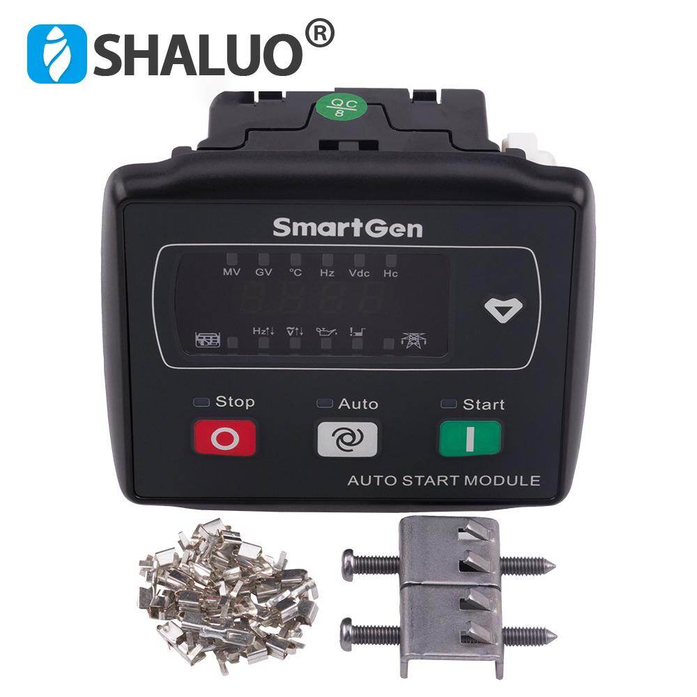 Bộ điều khiển máy phát điện nhỏ mgc120 co tự khởi động và dừng ats chuyển đổi màn hình led đơn máy phát điện bộ phát điện diesel