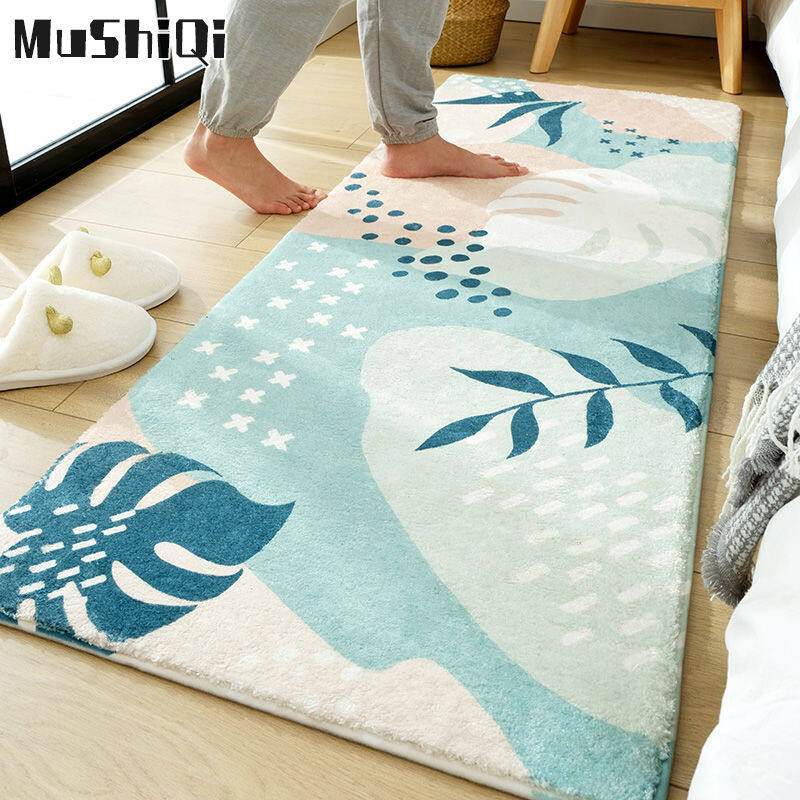 MUSHIQI Thảm gia dụng thảm cửa vào thảm chống trượt chăn cạnh giường phòng ngủ Sofa phòng khách Bàn cà phê Thảm phòng tắm phòng tắm