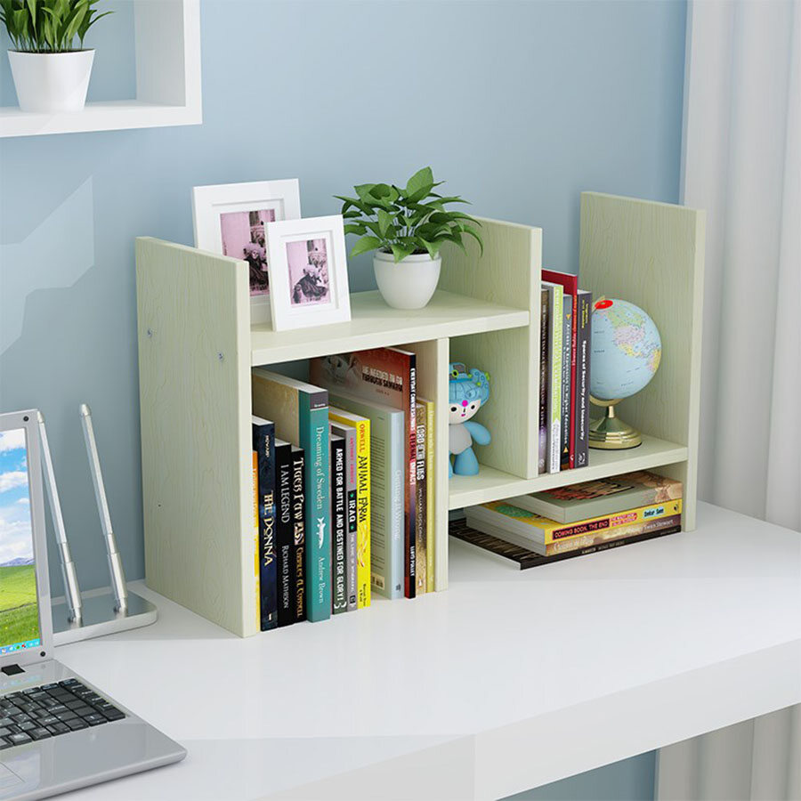 [HCM]KỆ SÁCH GỖ ĐỂ BÀN LẮP GHÉP MINI