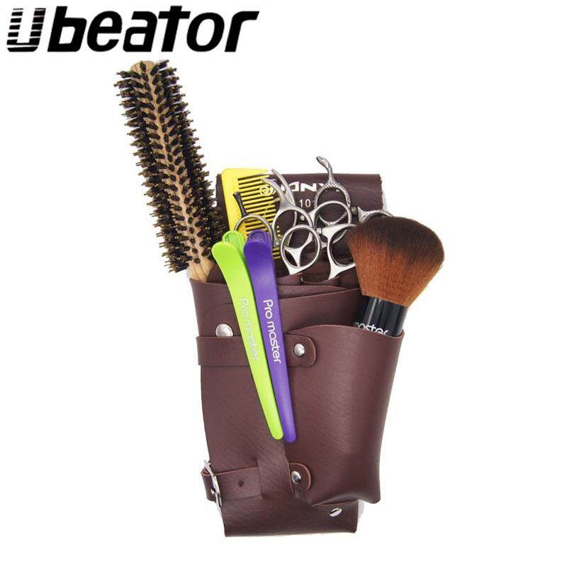 Túi Kẹp Kéo Cắt Tóc, Bao Da Đựng Kéo Cắt Tóc Làm Tóc Bao Đựng Có Thắt Lưng Đeo Vai Nâu