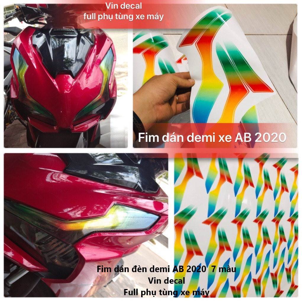 Cặp tem demi ab 2020 air blade 2020 7 màu - dochoixemay