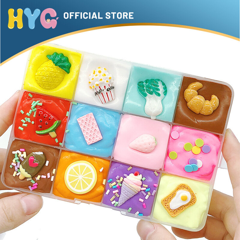 Đồ chơi slime đồ chơi slime đất sét pha lê đồ chơi squishy thủ công tự làm bộ bùn pha lê trong suốt 12 màu đồ chơi slime đồ chơi giáo dục cho trẻ em