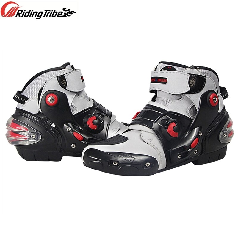 Men Woman Motorcycle Riding Shoes Motocross Off-Road Racing Boot Anti ...