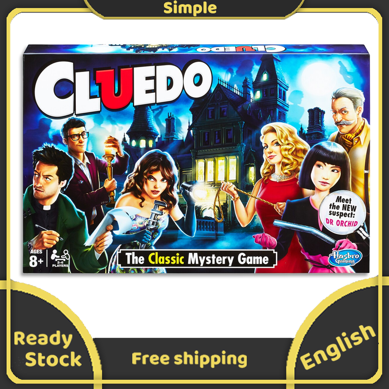 Cluedo The Classic Mystery Board Game Trò chơi nhập vai Cluedo The Classic Mystery thích hợp trẻ em chơi cùng gia đình - INTL