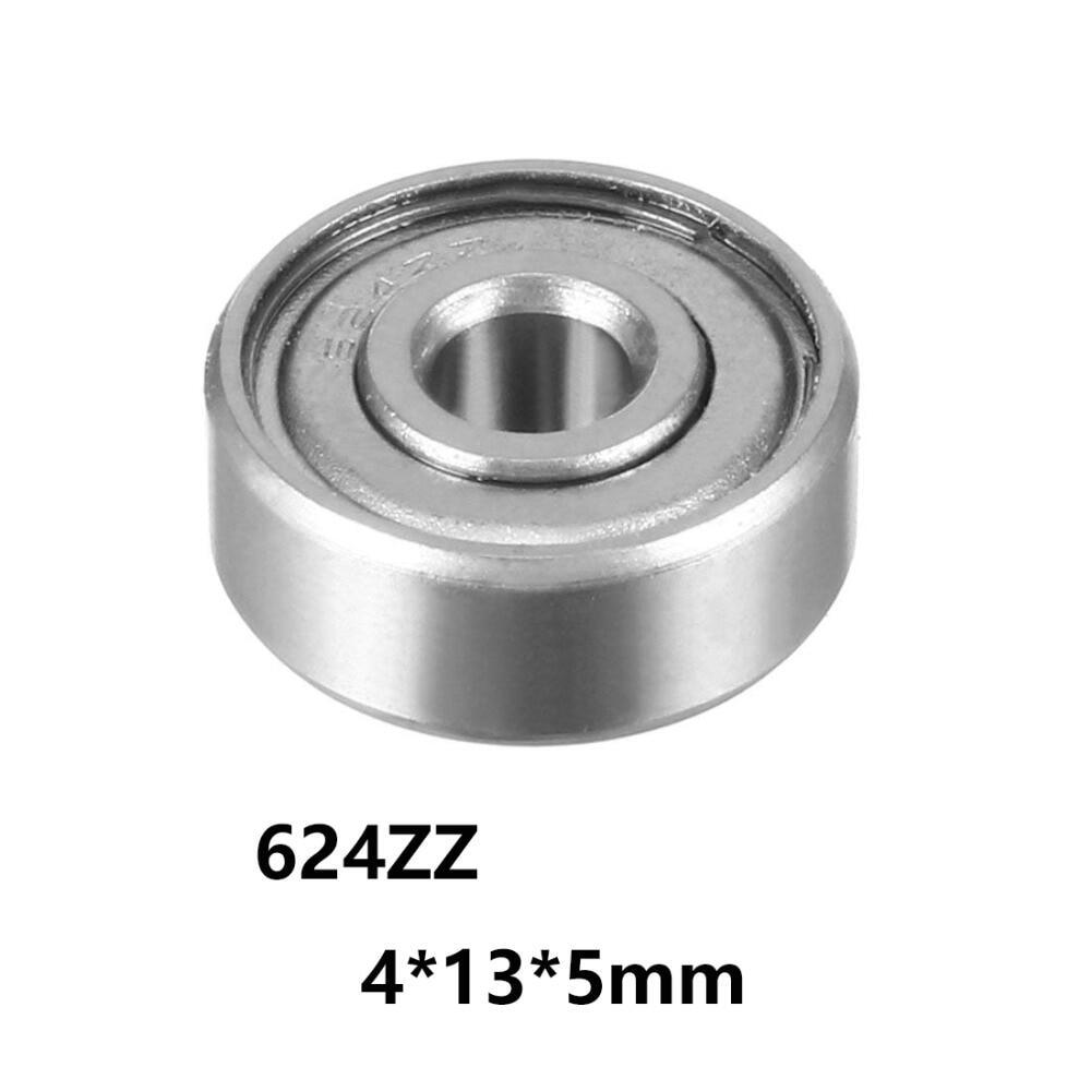 3pcs/lot 624zz Deep Groove Ball Miniature Mini Bearings 624zz 624-Zz 4*13*5mm 4*13*5 52100 Chrome Steel Material
