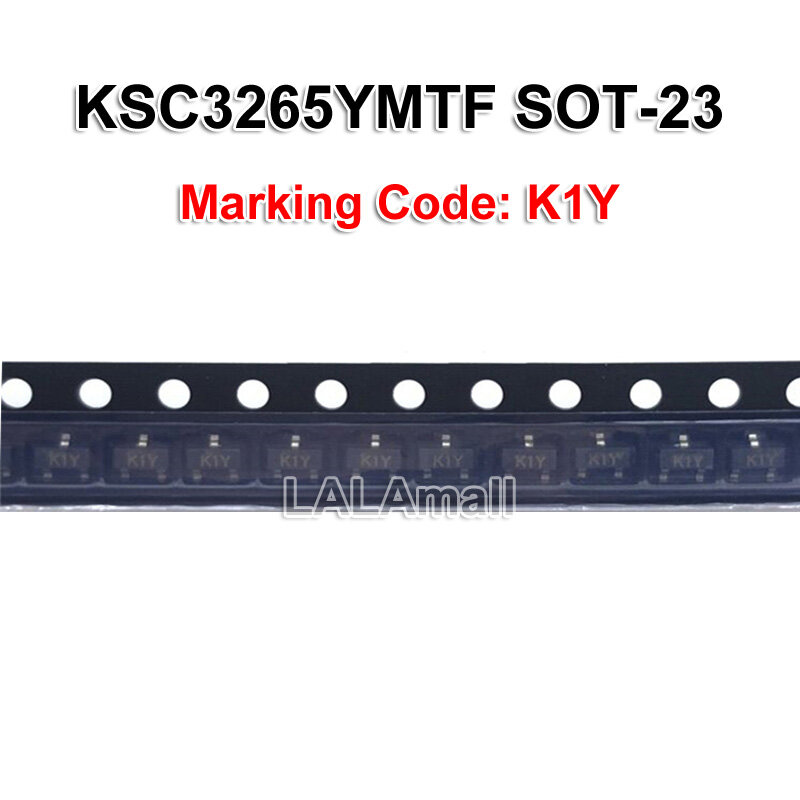 10 chiếc bóng bán dẫn ksc3265ymtf k1y sot-23 ksc3265 sot23 npn 800ma/25v mới chính hãng