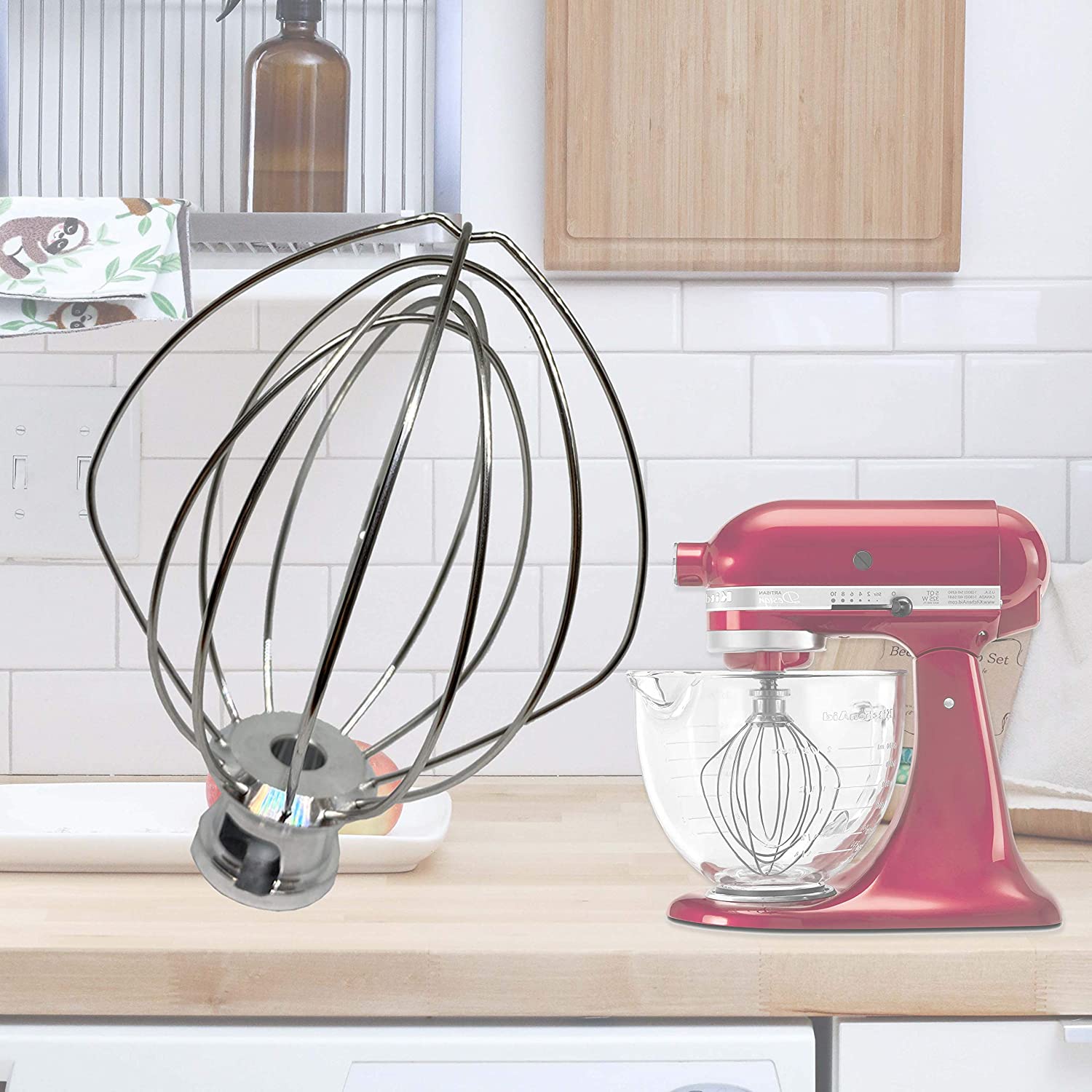 304 dây inox roi Máy trộn điện nhà bếp Phụ kiện cho KitchenAid k45ww 9704329