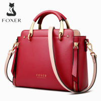 FOXER Leather Handbag for Women Shoulder bag Crossbody Bag Ladies Top-handle Bags with Adjustable Strap