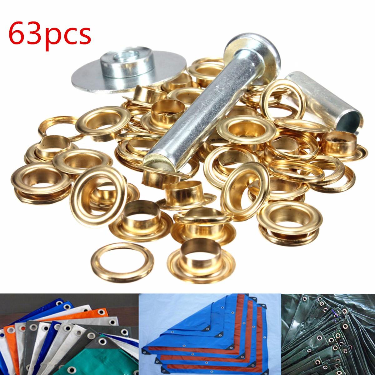 Bộ khoen vải bạt lớn dụng cụ đục lỗ và kìm loại + khoen