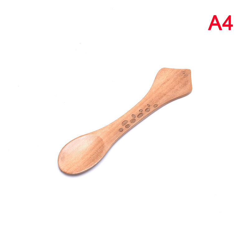 CHILD Cute Animal Wooden Spoons for Children Kids Tableware Feeding Spoon Kitchen Tool