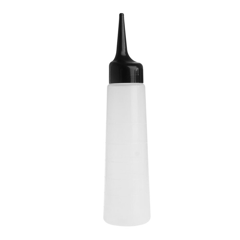 Bình Đựng Sữa Tắm Cho Thú Cưng 250ML Với Vòi Phun Dài Dụng Cụ Bôi Màu Tóc Chai Nhựa Trong Suốt Có Vảy Chống Vỡ Bền