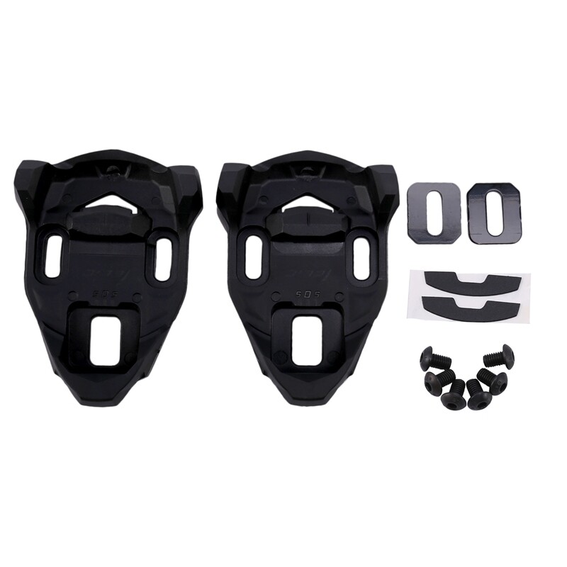 Bike Cleat Set Plastic Black Road Bike Cycling Pedal Cleat Lock Anti-Skid Road Bike Cleat for Time IClic/X-Presso Pedal