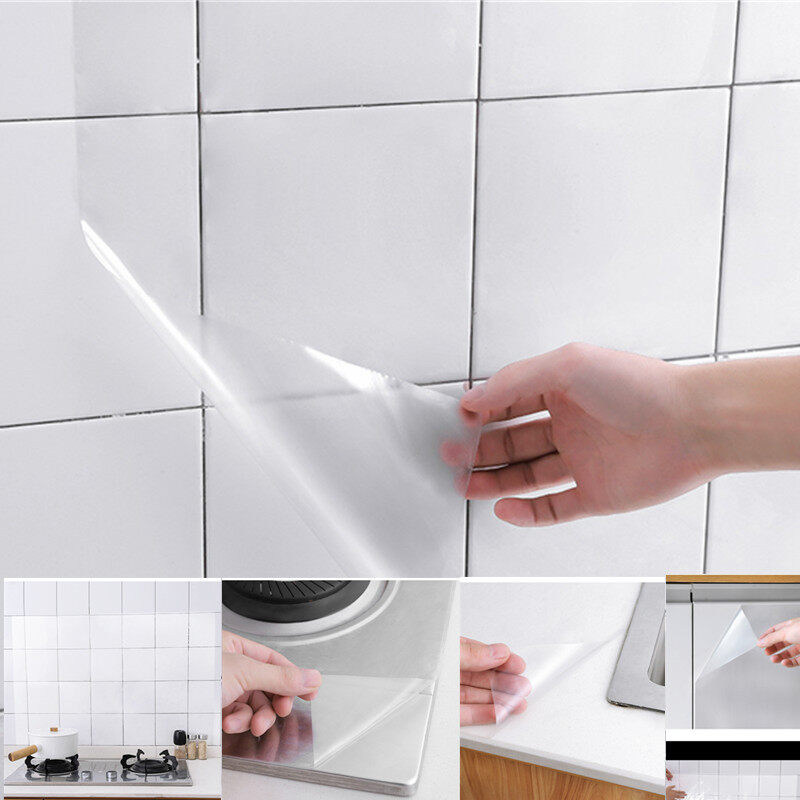Dream hunter 1 cuộn miếng dán tường trong suốt chống thấm dầu chất lượng cao miếng dán tường bếp nhà bếp dụng cụ nhà bếp hữu ích chịu nhiệt