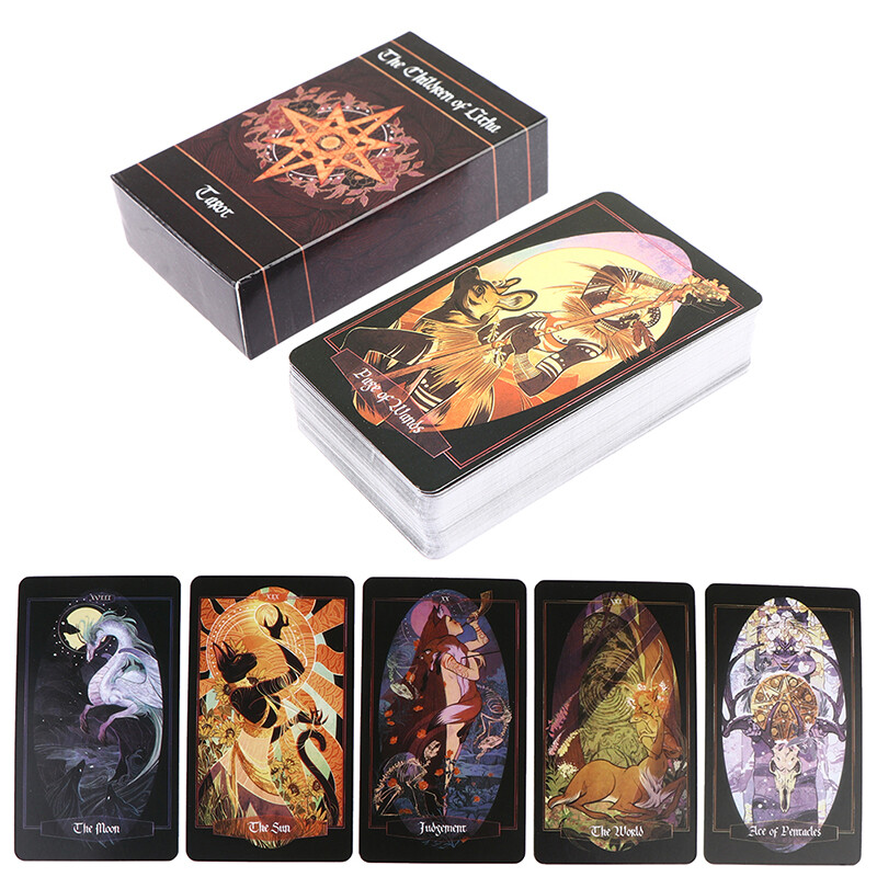 Greenwind 78 Thẻ, Thẻ Bài Tarot Trẻ Em Litha Trò Chơi Bàn Tiệc Tiên Tri Bói Toán