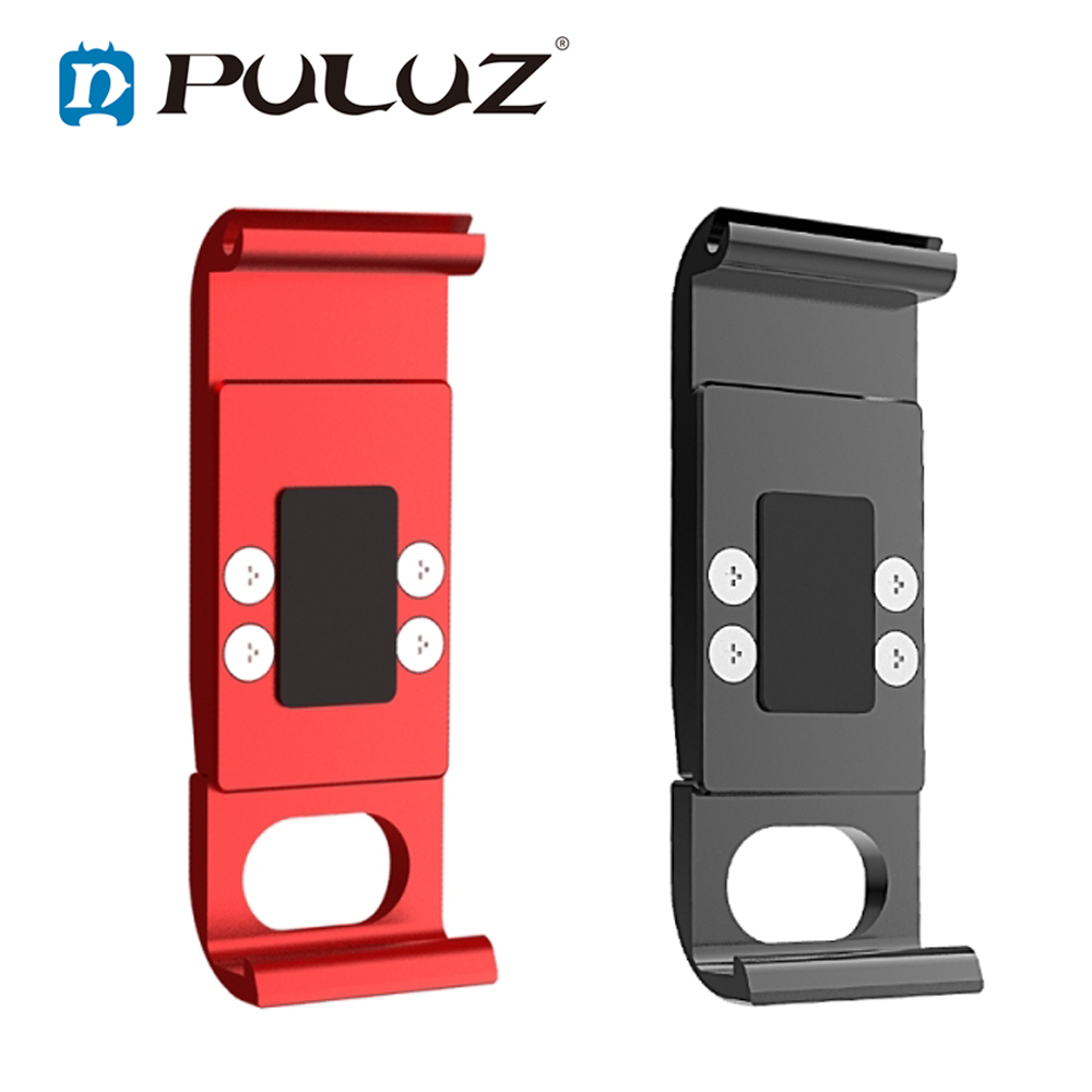 【 New Arrival 】PULUZ Metal Battery Side Interface Cover for GoPro HERO 9 ( Black or Red)