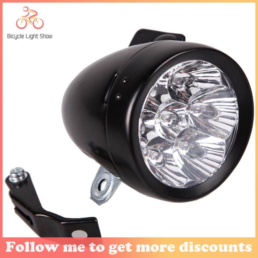 Phụ kiện xe đạp hoài cổ khung đèn trước đèn pha 7led cổ điển gfy