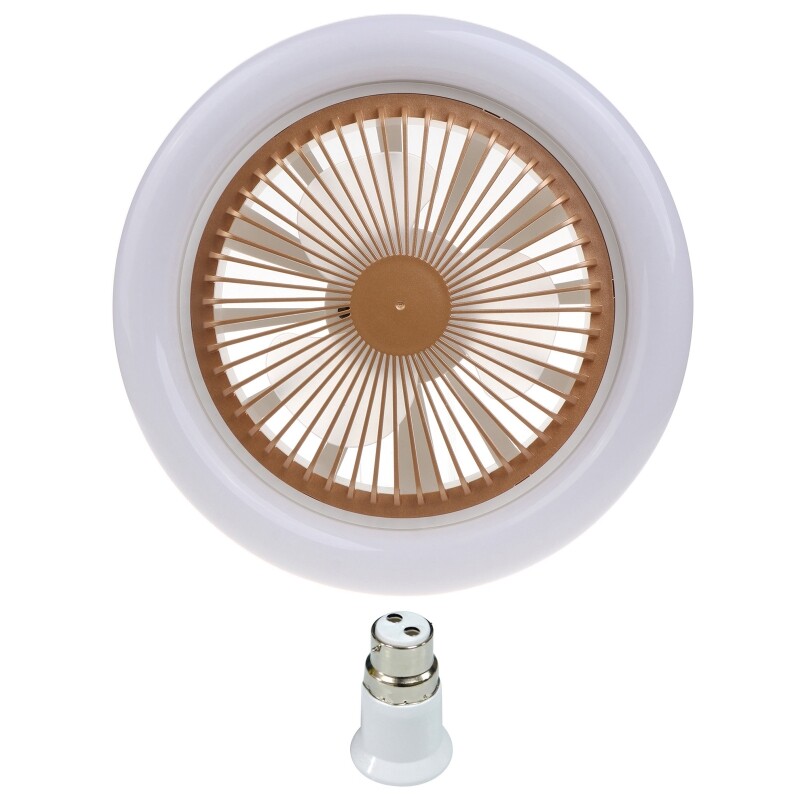 [Hàng có sẵn] Quạt Trần 30W có đèn Led đèn hiện đại 3 cánh có bộ chuyển đổi B22 sang E27