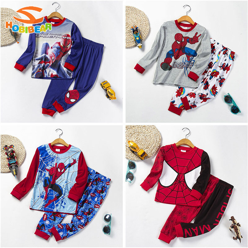 HOBIBEAR Boys' pajamas Long-sleeved pajamas Cartoon suit Thick home clothes ราคา 222 บาท*ส่งฟรี